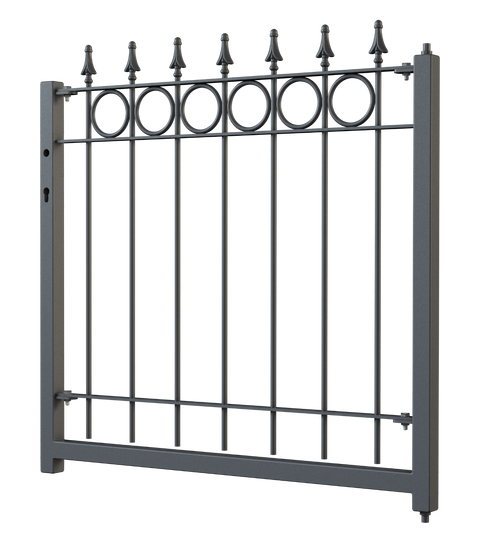 Gartentor Belluno 3D Modell | Pulverbeschichtet Anthrazit