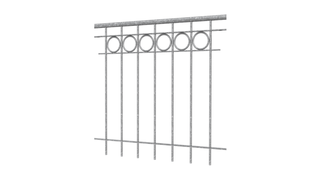 Geländer Belluno als 3D-Modell | Feuerverzinkt