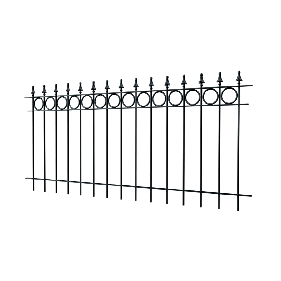 Zaun Belluno | Pulverbeschichtet RAL 9005 Tiefschwarz