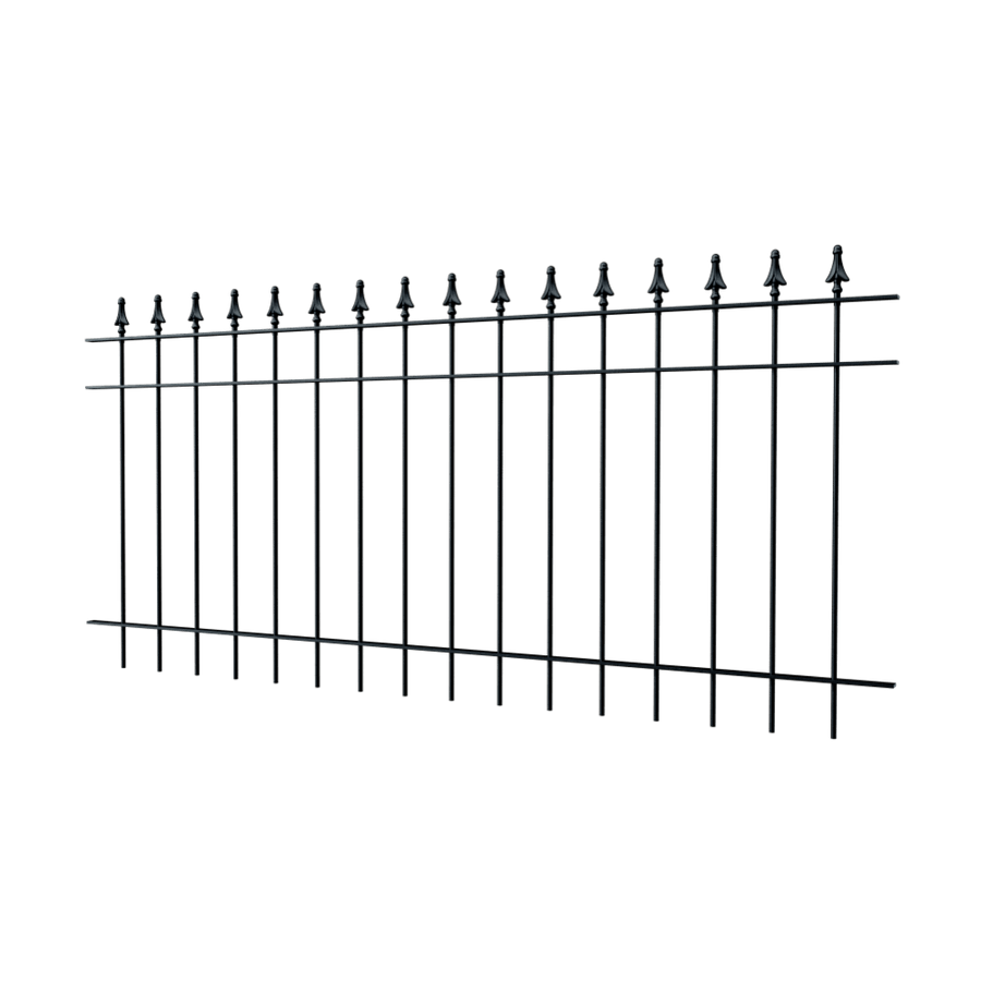 Zaun Pino | Pulverbeschichtet RAL 9005 Tiefschwarz